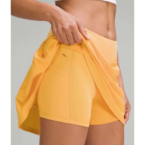 New Lululemon Pace Rival Mid-Rise Skirt *Long Size 6 Mango Dream - LW8AC7T MGDM - Picture 4 of 8